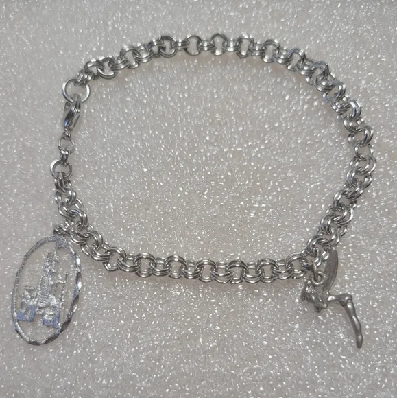 Disney Jewelry Disney Sterling Tinkerbell Charm Bracelet